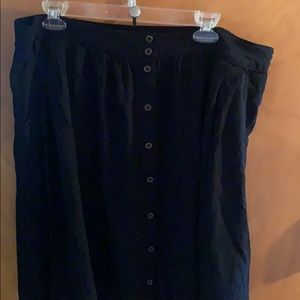 Black skater skirt